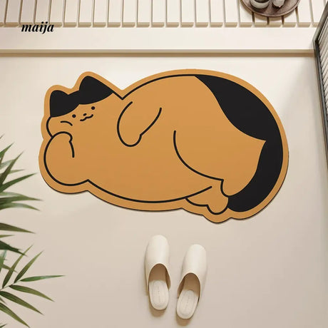 Chubby Cat Bath Mat from maija