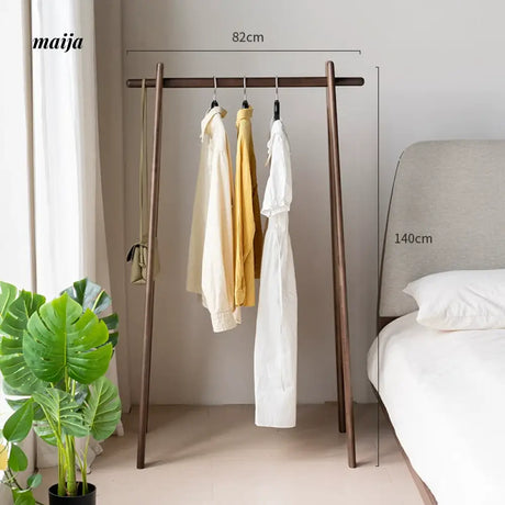 Anderson Walnut Wood Clothing Rack from maija