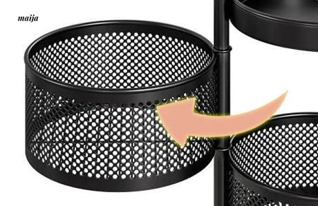 Kitchen Rotating Multifunctional Storage Trolley from maija