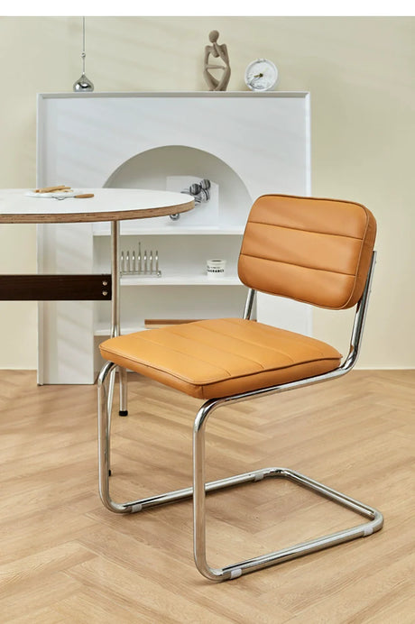 LAZYSPACE Olivia Light Luxury Leather Chair from LAZYSPACE