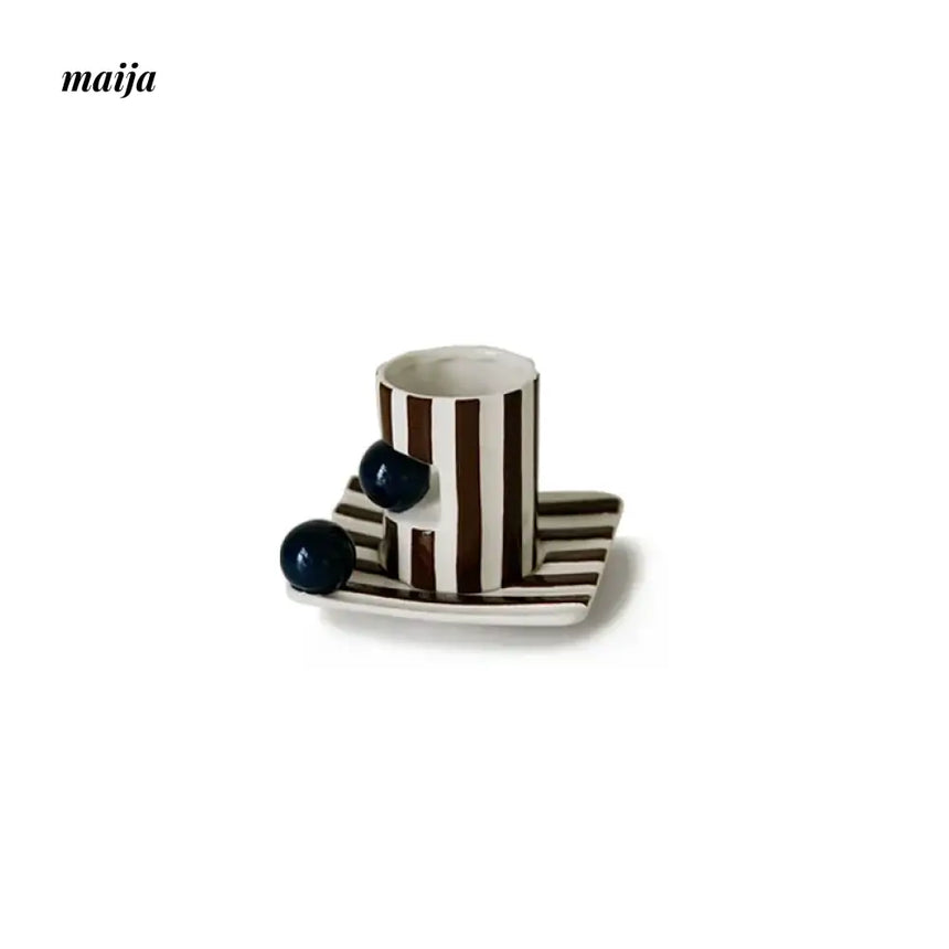 NAMO Muse Retro Striped Coffee Cup from NAMO
