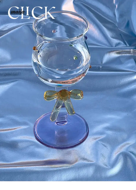 CLICK Handmade Glass Bow Champagne Goblet from CLICK
