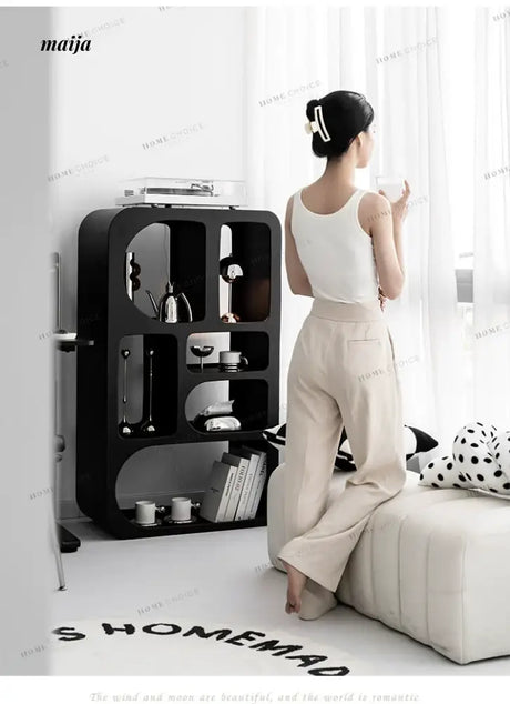 LIVINGPLUS White Modern Storage Stand from LIVINGPLUS