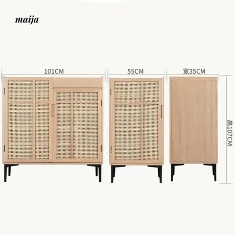 Wilkerson Rattan Shoe Cabinet from maija
