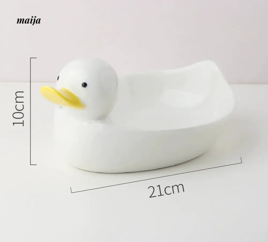 LIVETAI Creative Duckling Ceramic Bowl from LIVETAI