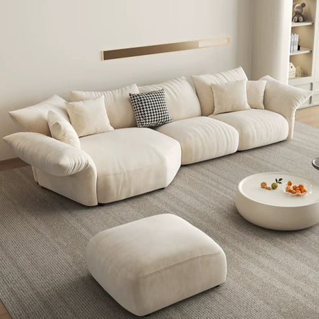 LATE AUTUMN Classic Cream Sofa with Elegant Details from LATE AUTUMN
