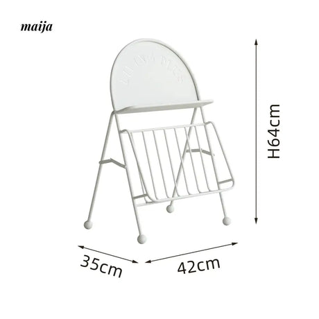 LIVINGPLUS Iron Folding Magazine Shelf from LIVINGPLUS