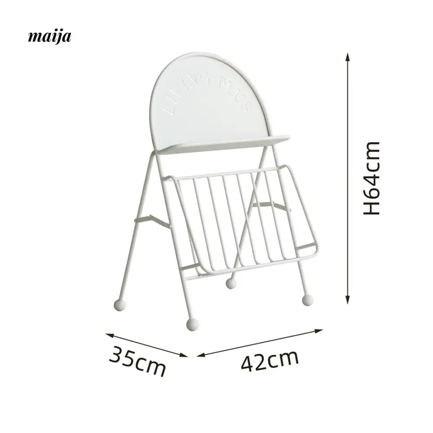 LIVINGPLUS Iron Folding Magazine Shelf from LIVINGPLUS