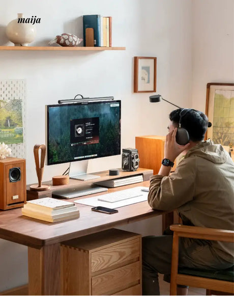 MUMO Clara Solid Wood Desktop Storage Riser from MUMO