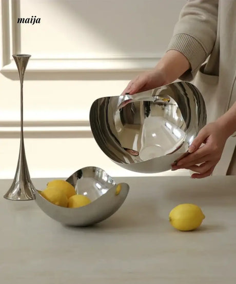 COLOURHUNTER Scandinavian Stainless Steel Fruit Bowl from maija