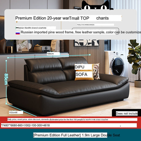 DIPU Roman Modern Leather Sofa from DIPU