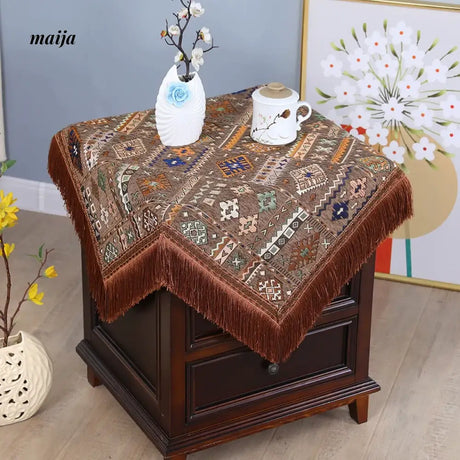 Geometric Vintage Tablecloth from maija