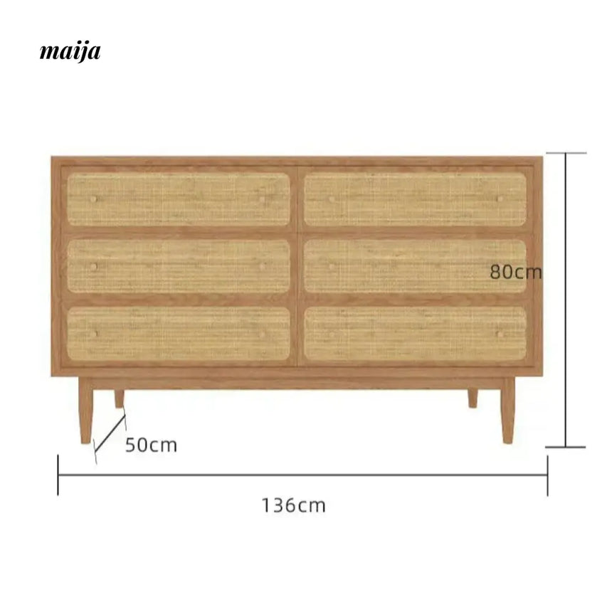 HARUNO Betty Rattan Drawer Cabinet from HARUNO