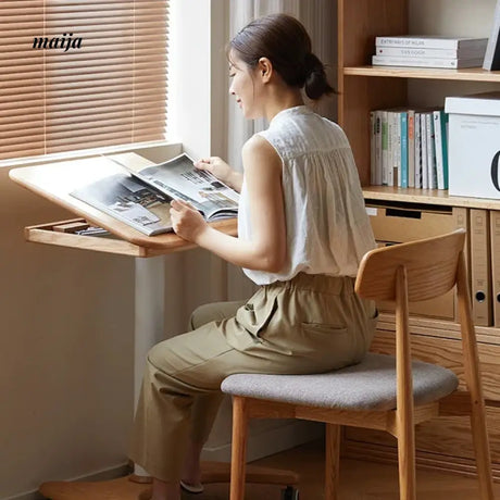GENJI Lucian Solid Wood Lifting Work Desk from GENJI