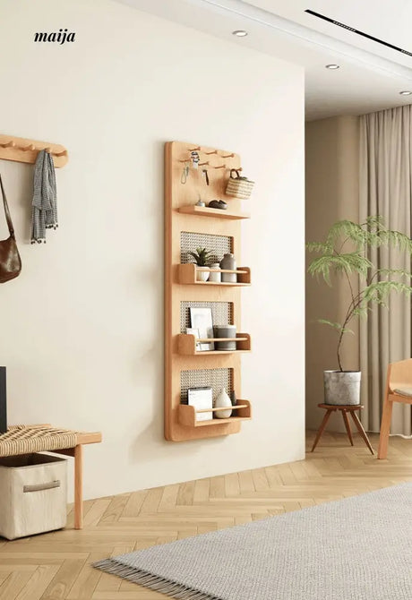 ALING Slideable Solid Wood Rack Plus Full Length Mirror from maija