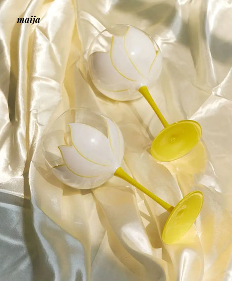SOREMO Tulip Hand Painted Wine Glass from maija