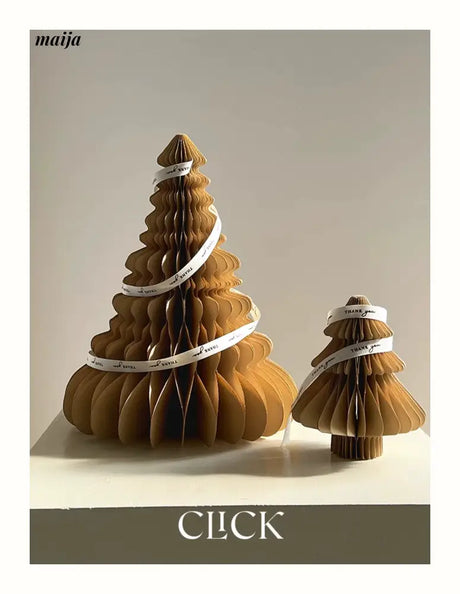 CLICK 3D Christmas Tree Origami Table Decor Stand Prop from CLICK