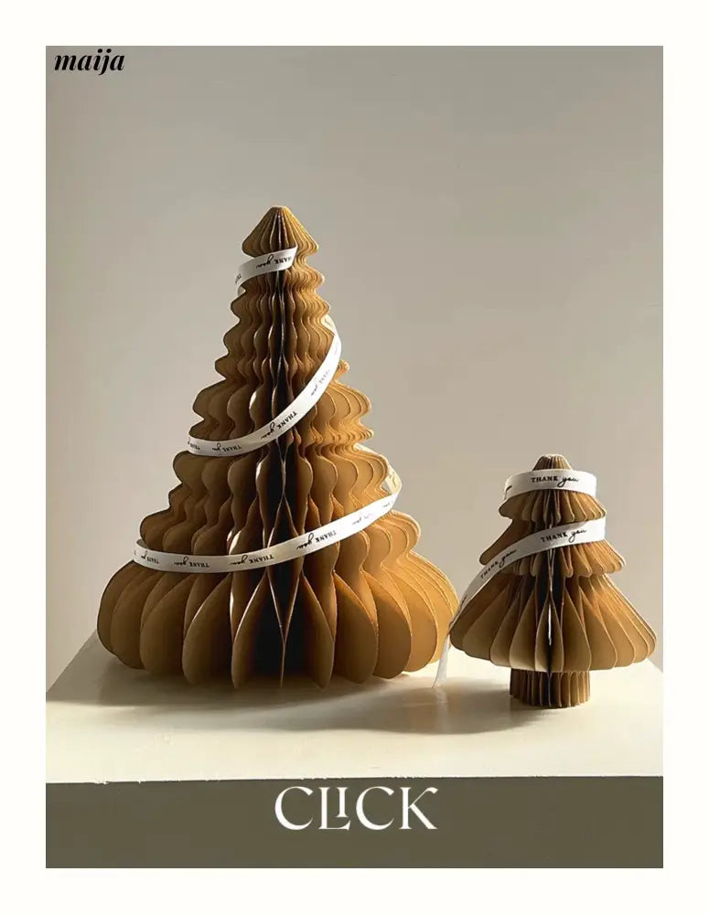 CLICK 3D Christmas Tree Origami Table Decor Stand Prop from CLICK