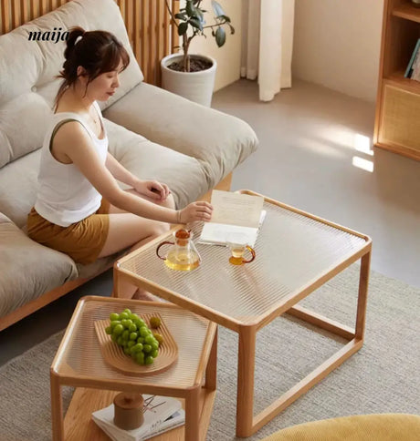 Aurora Oak Nested Coffee Table from maija