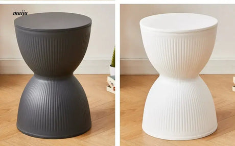 Pastel Hourglass Plastic Stool from Yishengtao