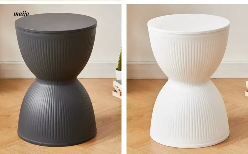 Pastel Hourglass Plastic Stool from Yishengtao
