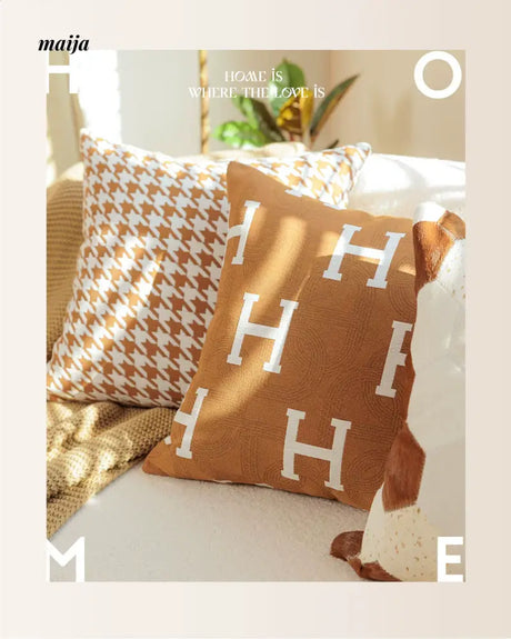 MISTYWOOD Modern Fox Pillow with Raccoon Design from MISTYWOOD