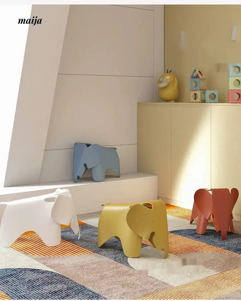 LOWERLEFT Decorative Children's Shoes Changing Stool from Lower Left