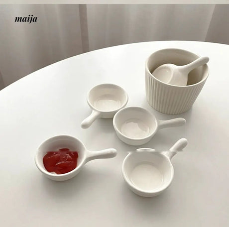 BANKE Ceramics Tomato Sauce Dip Plate from BANKE