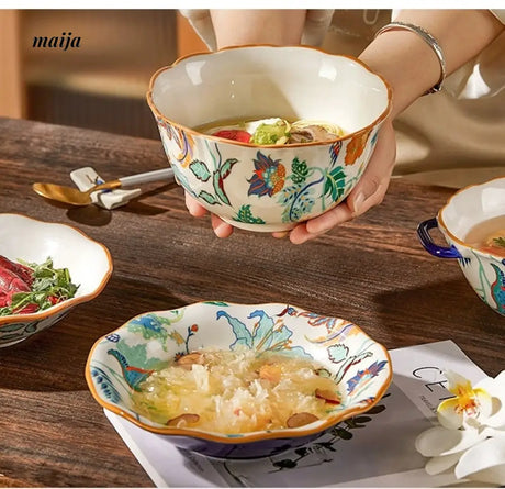 MOSE Ceramic Double-Ear Soup Bowl from MOSE