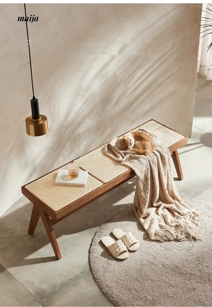 RATTAN CRAFTSMAN Rattan Shoe Stool Bench from RATTAN CRAFTSMAN