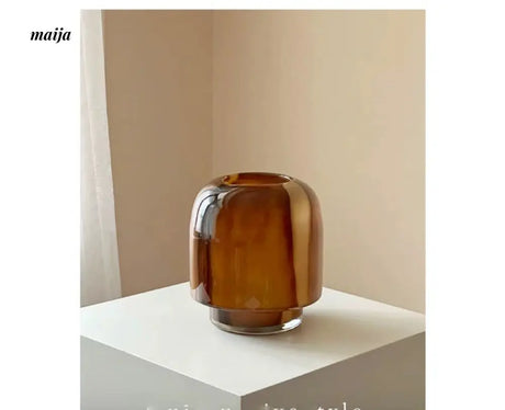GUIFOU Wabi Sabi Glass Flower Vase from GUIFOU