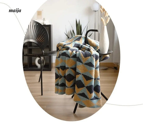 MAN YUE HOME Plush Knitted Sofa Duvet for Sleep from MAN YUE HOME