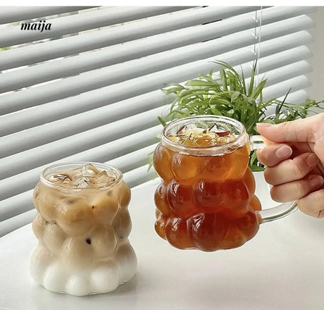 BANKE Grape Glass Latte Milk Drink Water Cup from BANKE