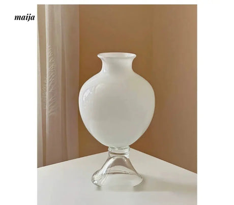 GUIFOU White Glazed Big Belly Vase from GUIFOU