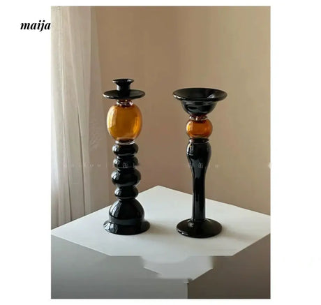 GUIFOU Antique Glass Candle Holder from GUIFOU