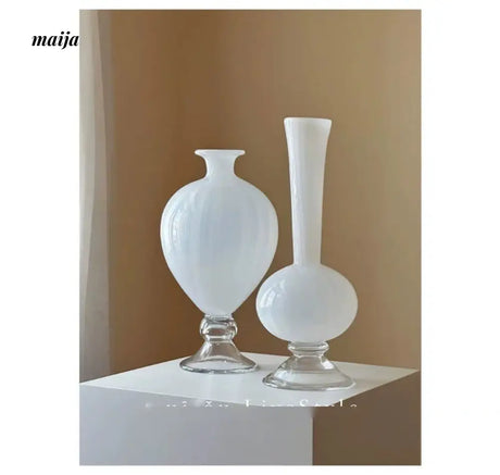 GUIFOU Vintage Glass Art Vase Pair from GUIFOU
