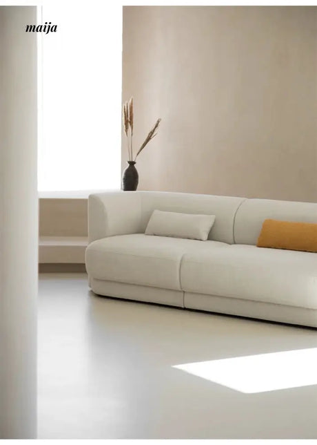 YAN JIAN Nordic Velvet Sofa in Cream Style from YAN JIAN