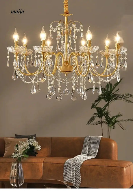 NANCY French Retro Crystal Chandelier Romantic Style from NANCY
