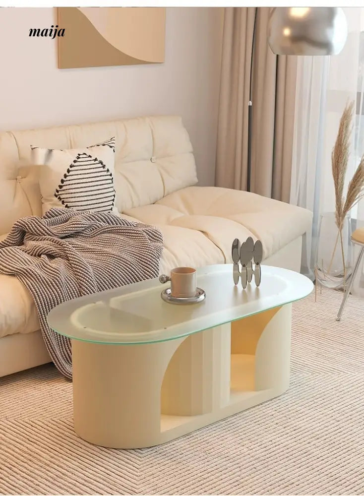 LOWERLEFT Multi-Layer Coffee Cave Table from Lower Left