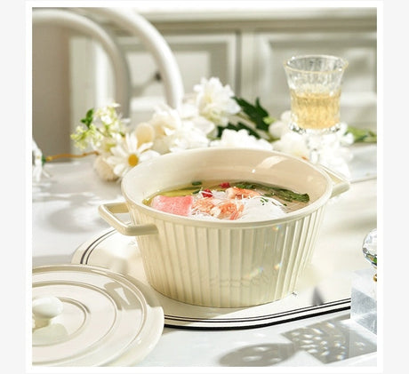 MOSE Striped Double-Ear Soup Bowl from MOSE