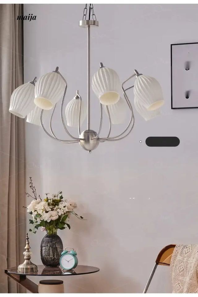 NANCY Ceramic Chandelier British American Retro Style from NANCY