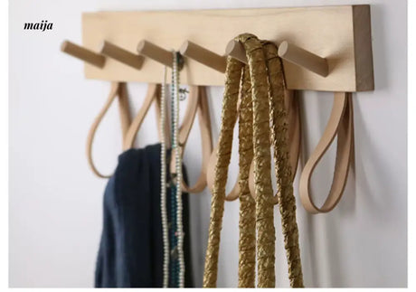 OGI NO RYOHIN Nordic INS Style Solid Wood Wall Hook Rack from OGI NO RYOHIN