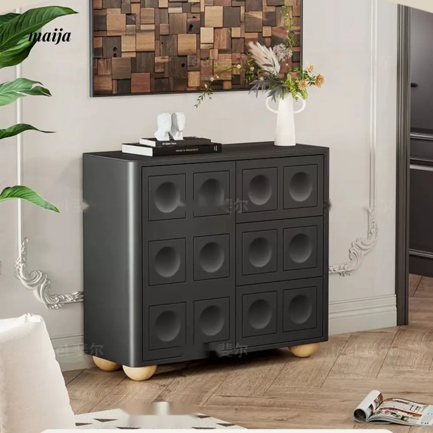 FEEL Wabi-Sabi Black Chest of Drawers from FEEL