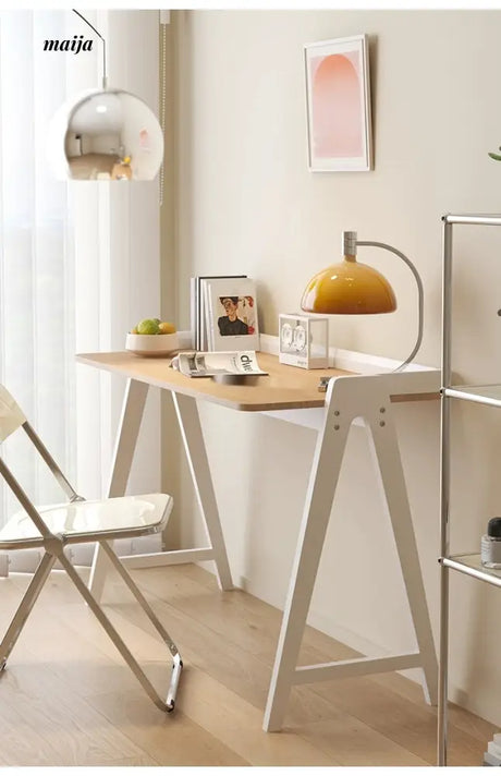 LOWERLEFT Solid Wood Writing Desk from Lower Left