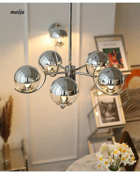 NANCY Bauhaus Chandelier Retro Style Glass Lamp from NANCY