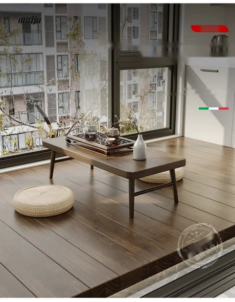 SUNX Japanese Solid Wood Tea Table from SUNX
