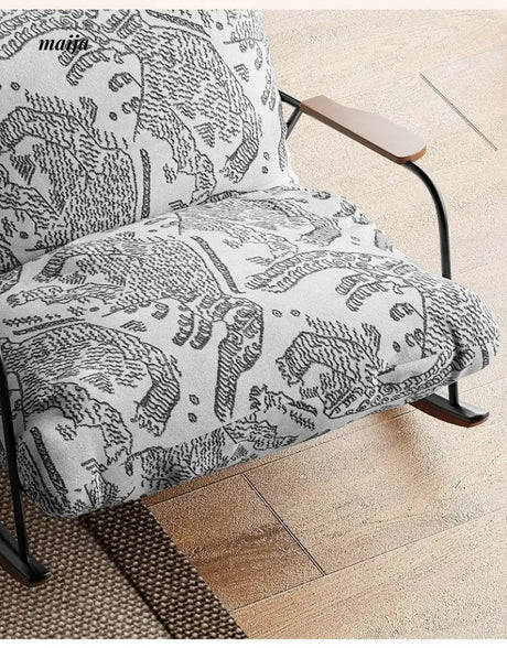 SMALL HIBISCUS Rocking Recliner Chair Retro from SMALL HIBISCUS