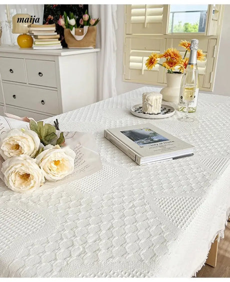 MAN YUE HOME Lace Tablecloth for French INS Style Dining Spaces from MAN YUE HOME