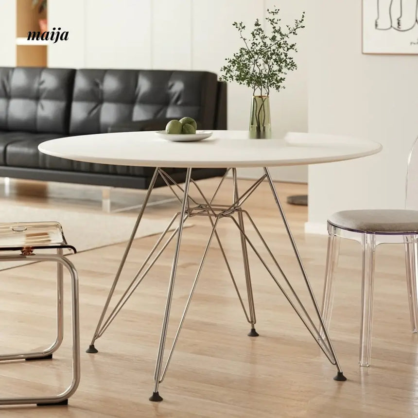 LOWERLEFT White Round Dining Table from HOBBYTREE