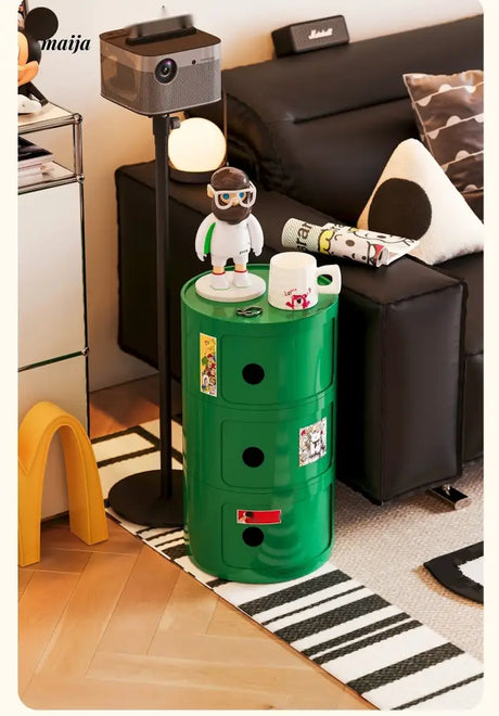 PUMPKIN BOX Round Minimalist Bedside Table from PUMPKIN BOX